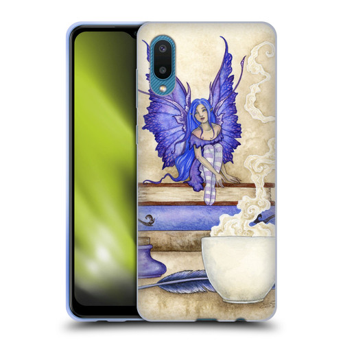 Amy Brown Lovely Fairies Blue Pixie Soft Gel Case for Samsung Galaxy A02/M02 (2021)