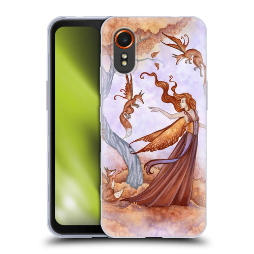 Amy Brown Lovely Fairies Autumn Companion Soft Gel Case for Samsung Galaxy Xcover7 5G