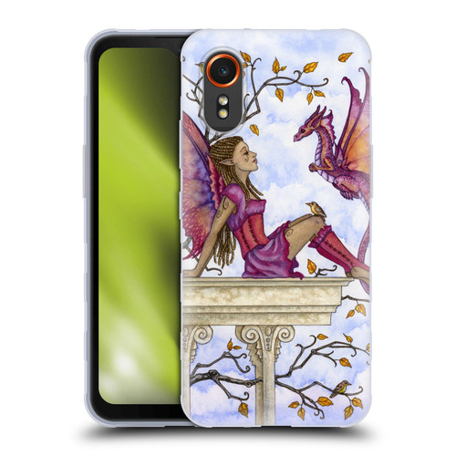 Amy Brown Lovely Fairies Purple Pixie Soft Gel Case for Samsung Galaxy Xcover7 5G