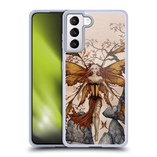 Amy Brown Pixies Autumn Soft Gel Case for Samsung Galaxy S21+ 5G & MagSafe