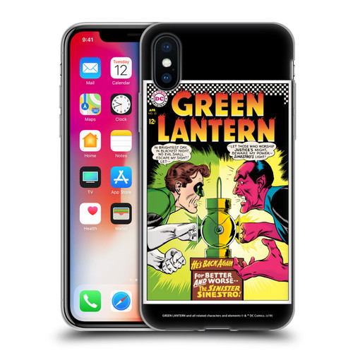 Green Lantern DC Comics Comic Book Covers Sinestro Soft Gel Case for Apple iPhone X / iPhone XS & MagSafe