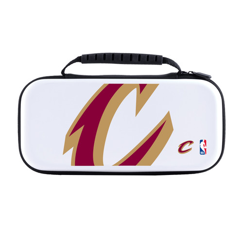 NBA Cleveland Cavaliers Logo Oversized Text White Hard Storage Travel Carry Case for Nintendo Switch 2
