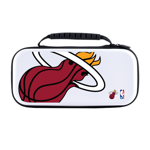 NBA Miami Heat Logo Oversized Text White Hard Storage Travel Carry Case for Nintendo Switch 2