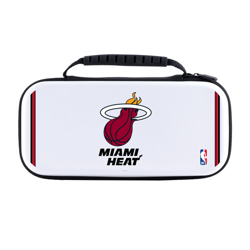 NBA Miami Heat Logo White Design Text White Hard Storage Travel Carry Case for Nintendo Switch 2