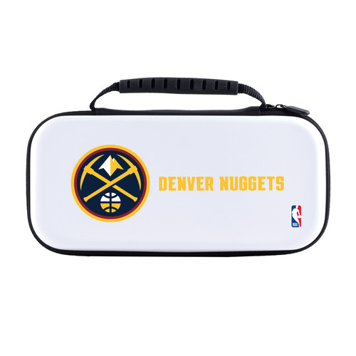 NBA Denver Nuggets Logo Midnight Blue Badge White Hard Storage Travel Carry Case for Nintendo Switch 2