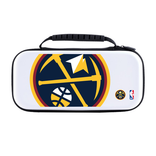 NBA Denver Nuggets Logo Oversized Text White Hard Storage Travel Carry Case for Nintendo Switch 2