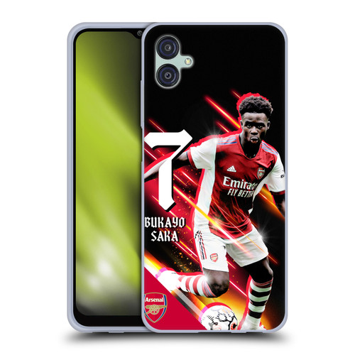 Arsenal FC 2021/22 First Team Bukayo Saka Soft Gel Case for Samsung Galaxy M04 5G / A04e