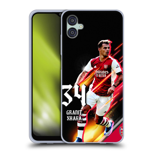 Arsenal FC 2021/22 First Team Granit Xhaka Soft Gel Case for Samsung Galaxy M04 5G / A04e
