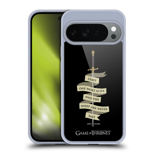 HBO Game of Thrones Graphics Arya Quote Needle Soft Gel Case for Google Pixel 10