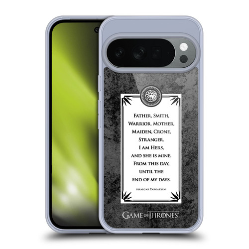 HBO Game of Thrones Graphics Rhaegar Vows Soft Gel Case for Google Pixel 10