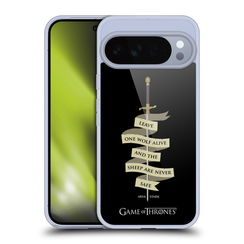 HBO Game of Thrones Graphics Arya Quote Needle Soft Gel Case for Google Pixel 10 Pro XL