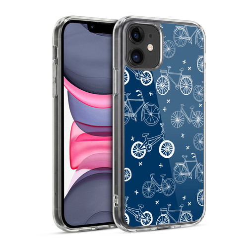Andrea Lauren Design Assorted Bicycles Soft Gel Case for Apple iPhone 11