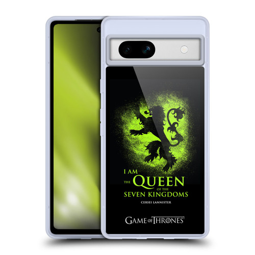 HBO Game of Thrones Graphics Queen Cersei Soft Gel Case for Google Pixel 7a