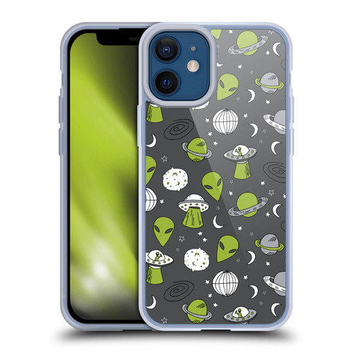 Andrea Lauren Design Assorted Aliens Soft Gel Case for Apple iPhone 12 Mini & MagSafe