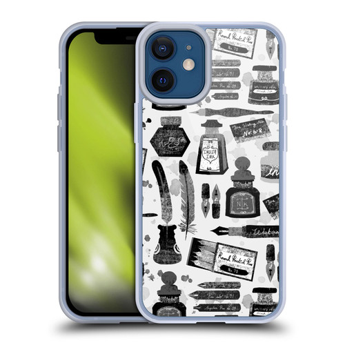 Andrea Lauren Design Assorted Calligraphy Soft Gel Case for Apple iPhone 12 Mini & MagSafe