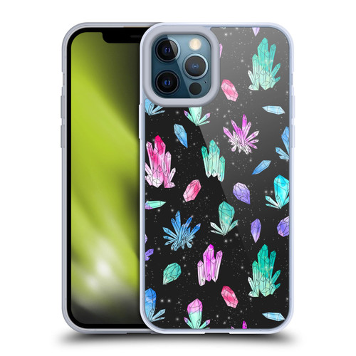 Andrea Lauren Design Assorted Crystals Soft Gel Case for Apple iPhone 12 Pro Max & MagSafe