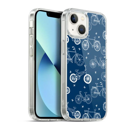 Andrea Lauren Design Assorted Bicycles Soft Gel Case for Apple iPhone 13