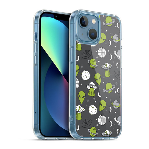 Andrea Lauren Design Assorted Aliens Soft Gel Case for Apple iPhone 13 Mini & MagSafe