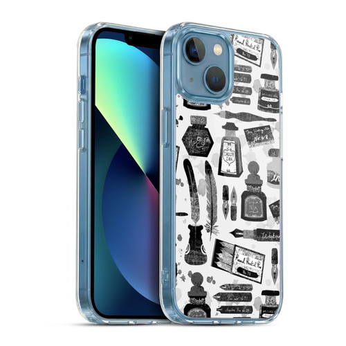 Andrea Lauren Design Assorted Calligraphy Soft Gel Case for Apple iPhone 13 Mini & MagSafe