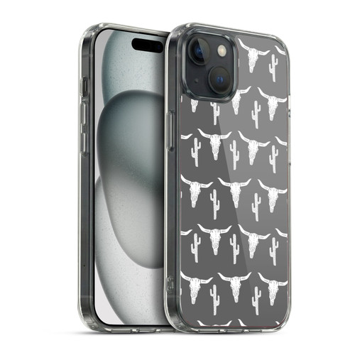 Andrea Lauren Design Assorted Skulls Soft Gel Case for Apple iPhone 15 Plus & MagSafe