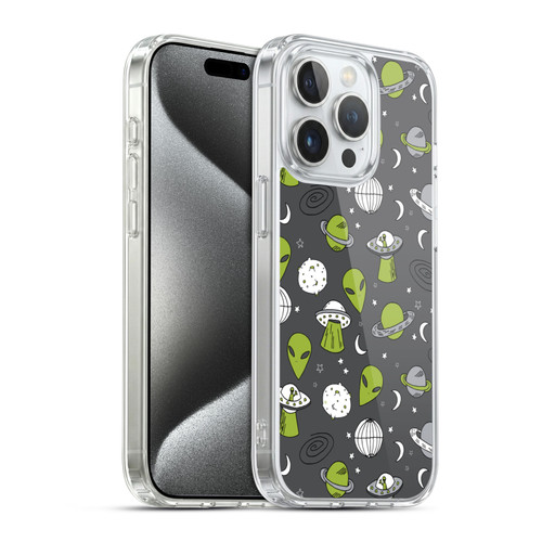 Andrea Lauren Design Assorted Aliens Soft Gel Case for Apple iPhone 15 Pro & MagSafe