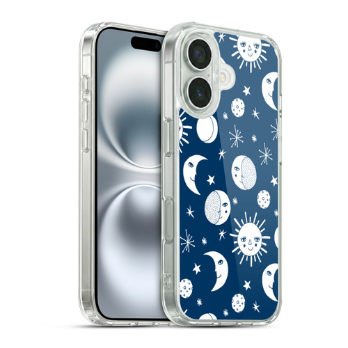 Andrea Lauren Design Assorted Sun Moon Soft Gel Case for Apple iPhone 16 & MagSafe