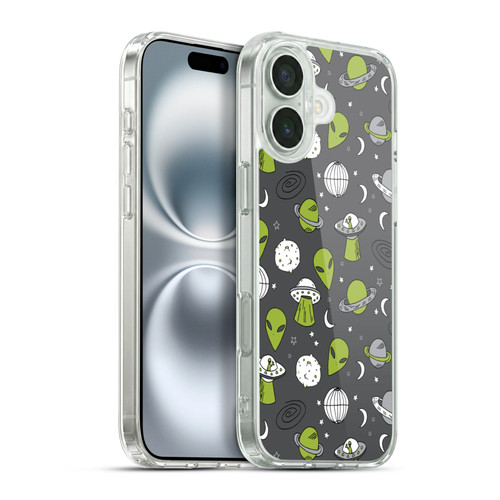 Andrea Lauren Design Assorted Aliens Soft Gel Case for Apple iPhone 16 Plus & MagSafe