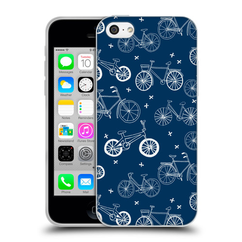 Andrea Lauren Design Assorted Bicycles Soft Gel Case for Apple iPhone 5c