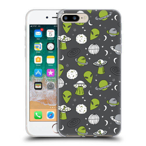 Andrea Lauren Design Assorted Aliens Soft Gel Case for Apple iPhone 7 Plus / 8 Plus & MagSafe