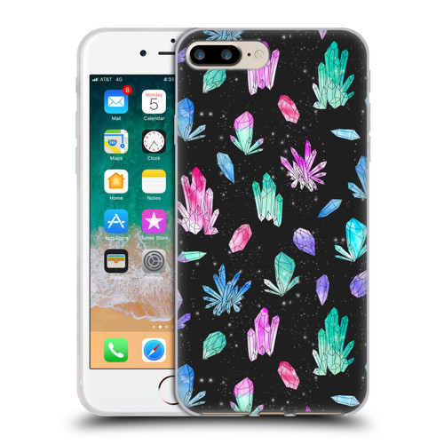 Andrea Lauren Design Assorted Crystals Soft Gel Case for Apple iPhone 7 Plus / 8 Plus & MagSafe