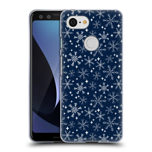 Andrea Lauren Design Assorted Snowflakes Soft Gel Case for Google Pixel 3