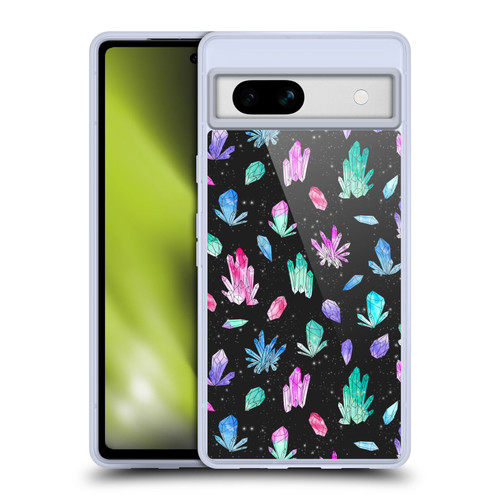 Andrea Lauren Design Assorted Crystals Soft Gel Case for Google Pixel 7a
