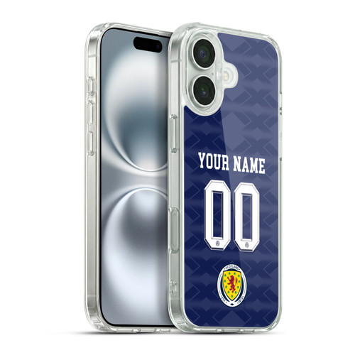 Custom Customised Personalised Scotland National Team 2026/27 Kit Home Soft Gel Case for Apple iPhone 16 Plus & MagSafe