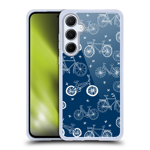 Andrea Lauren Design Assorted Bicycles Soft Gel Case for Samsung Galaxy A55 5G
