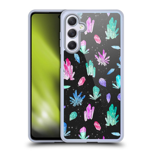 Andrea Lauren Design Assorted Crystals Soft Gel Case for Samsung Galaxy M54 5G