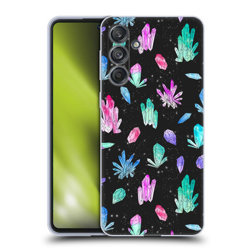 Andrea Lauren Design Assorted Crystals Soft Gel Case for Samsung Galaxy M55 5G