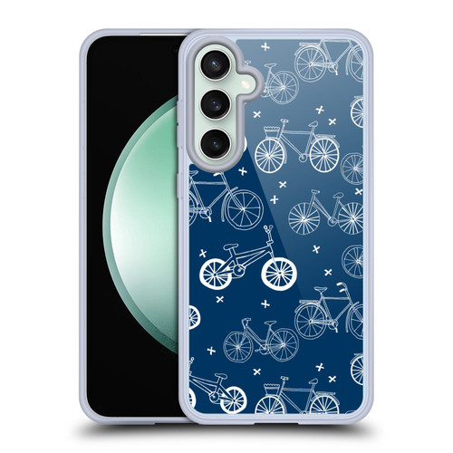 Andrea Lauren Design Assorted Bicycles Soft Gel Case for Samsung Galaxy S23 FE 5G & MagSafe