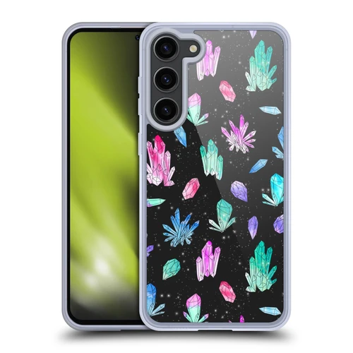 Andrea Lauren Design Assorted Crystals Soft Gel Case for Samsung Galaxy S23+ 5G & MagSafe
