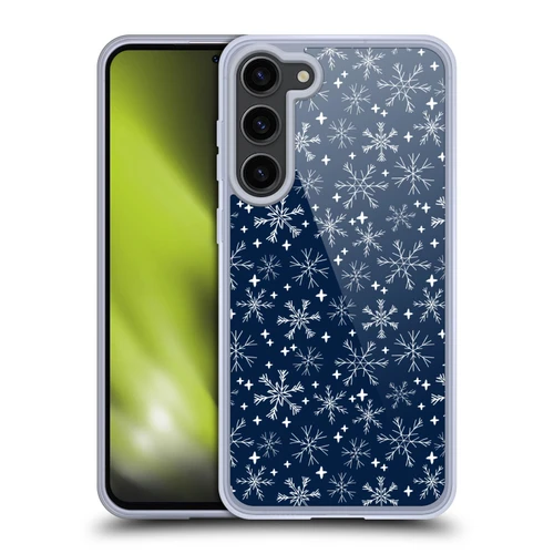 Andrea Lauren Design Assorted Snowflakes Soft Gel Case for Samsung Galaxy S23+ 5G & MagSafe