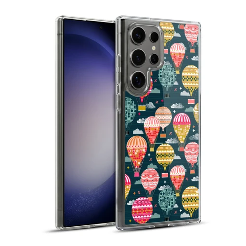 Andrea Lauren Design Assorted Hot Air Balloon Soft Gel Case for Samsung Galaxy S23 Ultra 5G & MagSafe