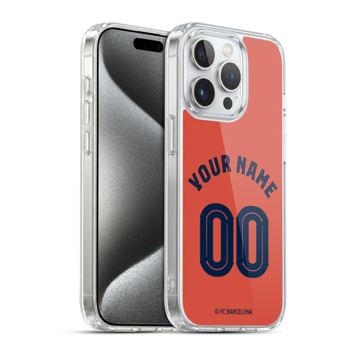 Custom Customised Personalised FC Barcelona 2025/26 Kit Third Soft Gel Case for Apple iPhone 15 Pro & MagSafe