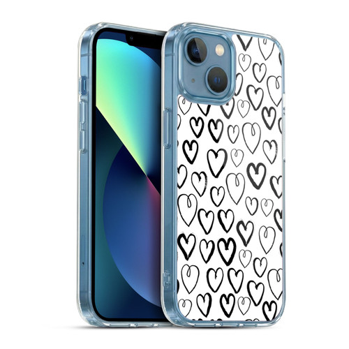 Andrea Lauren Design Lady Like Hearts Soft Gel Case for Apple iPhone 13 Mini & MagSafe
