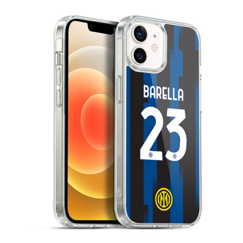 Fc Internazionale Milano 2023/24 Players Home Kit Nicolò Barella Soft Gel Case for Apple iPhone 12 / iPhone 12 Pro & MagSafe
