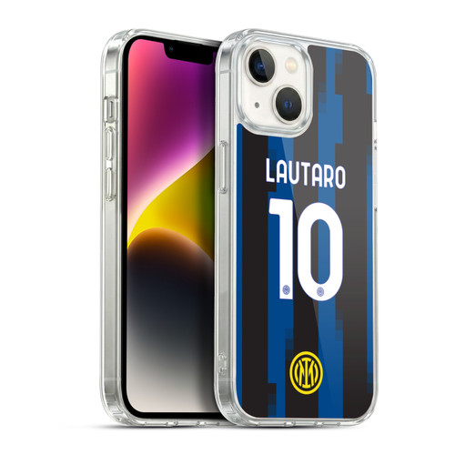 Fc Internazionale Milano 2023/24 Players Home Kit Lautaro Martínez Soft Gel Case for Apple iPhone 14