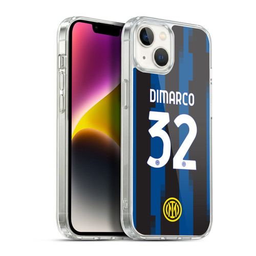 Fc Internazionale Milano 2023/24 Players Home Kit Federico Dimarco Soft Gel Case for Apple iPhone 14 Plus & MagSafe