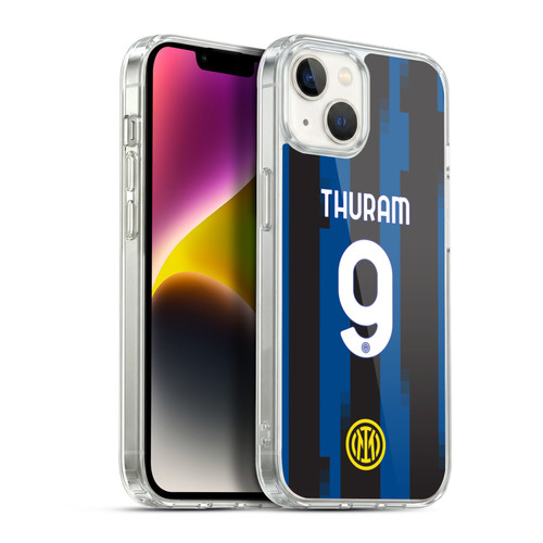Fc Internazionale Milano 2023/24 Players Home Kit Marcus Thuram Soft Gel Case for Apple iPhone 14 Plus & MagSafe