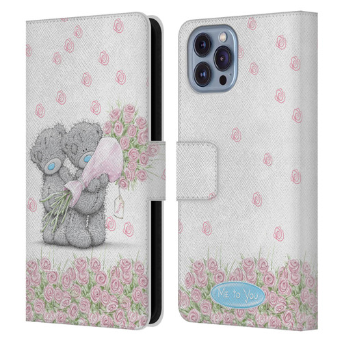 Me To You ALL About Love Pink Roses Leather Book Wallet Case Cover For Apple iPhone 14