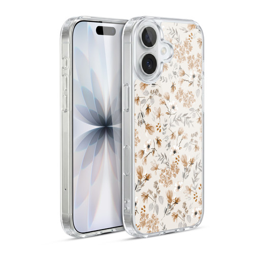 Anis Illustration Mix Pattern Romantic Neutrals Soft Gel Case for Apple iPhone 17