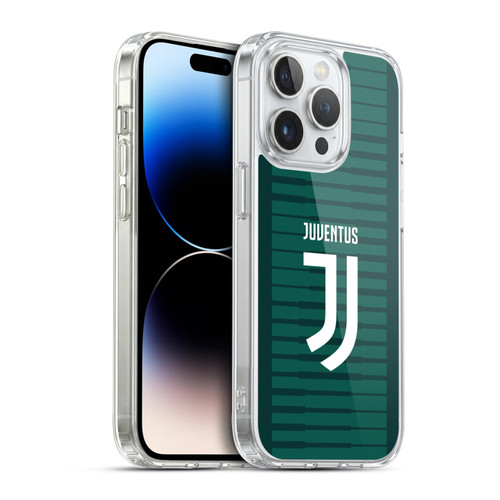 Juventus Football Club 2018/19 Race Kit Home Goalkeeper Soft Gel Case for Apple iPhone 14 Pro & MagSafe