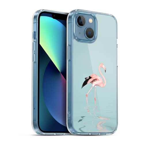 LebensArt Beings Flamingo Soft Gel Case for Apple iPhone 13 Mini & MagSafe